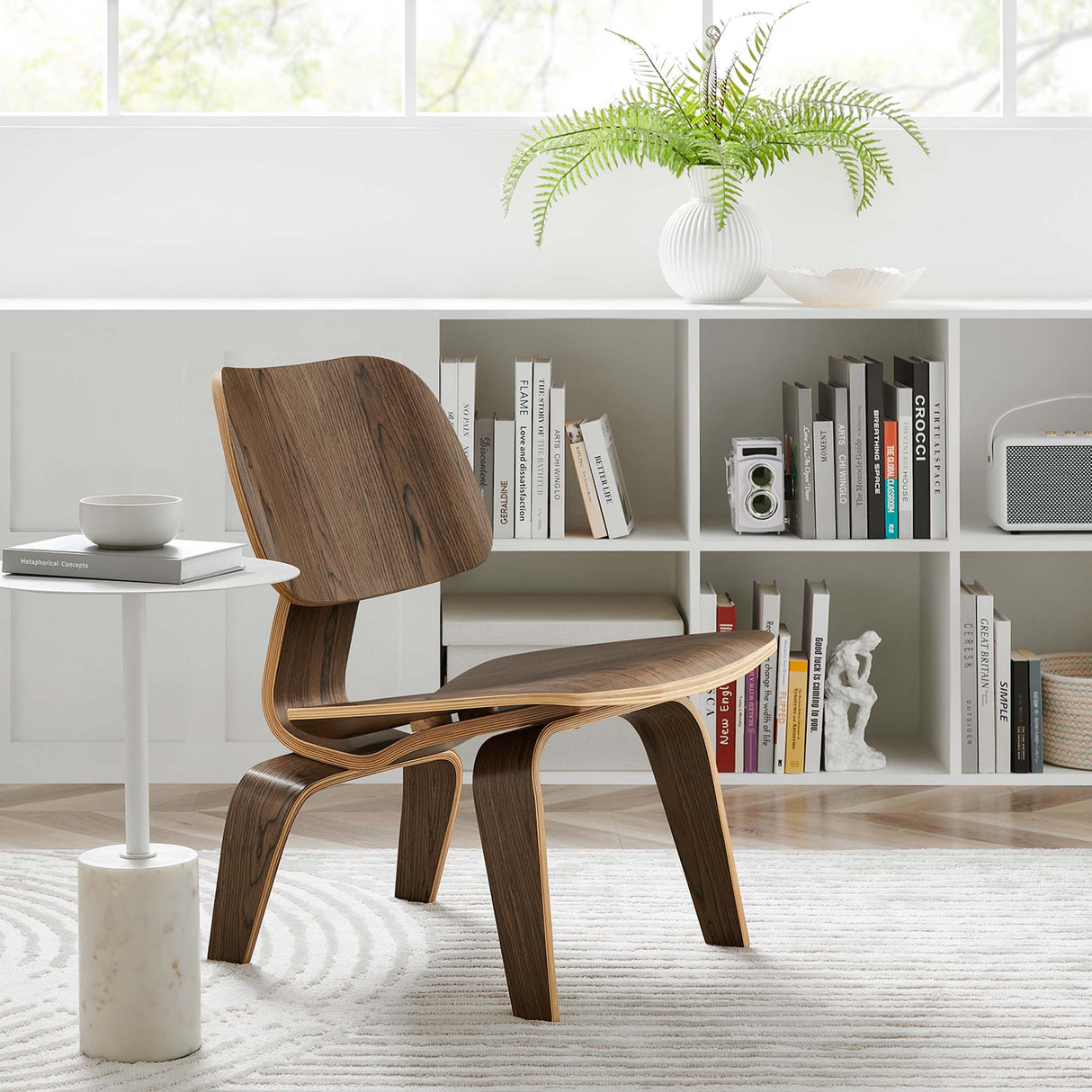 22 Inch Mid-Century Molded Plywood Lounge Chair
