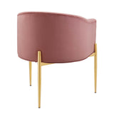 26 Inch Tufted Performance Velvet Accent Chair Set of 2