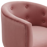 26 Inch Tufted Performance Velvet Accent Chair Set of 2