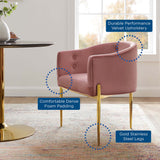 26 Inch Tufted Performance Velvet Accent Chair Set of 2