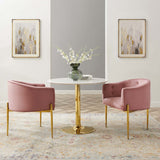 26 Inch Tufted Performance Velvet Accent Chair Set of 2