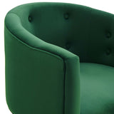 26 Inch Tufted Performance Velvet Accent Chair Set of 2