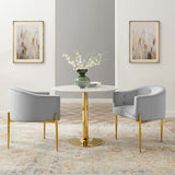 26 Inch Tufted Performance Velvet Accent Chair Set of 2