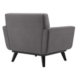 36 Inch Channel Tufted Performance Velvet Armchair