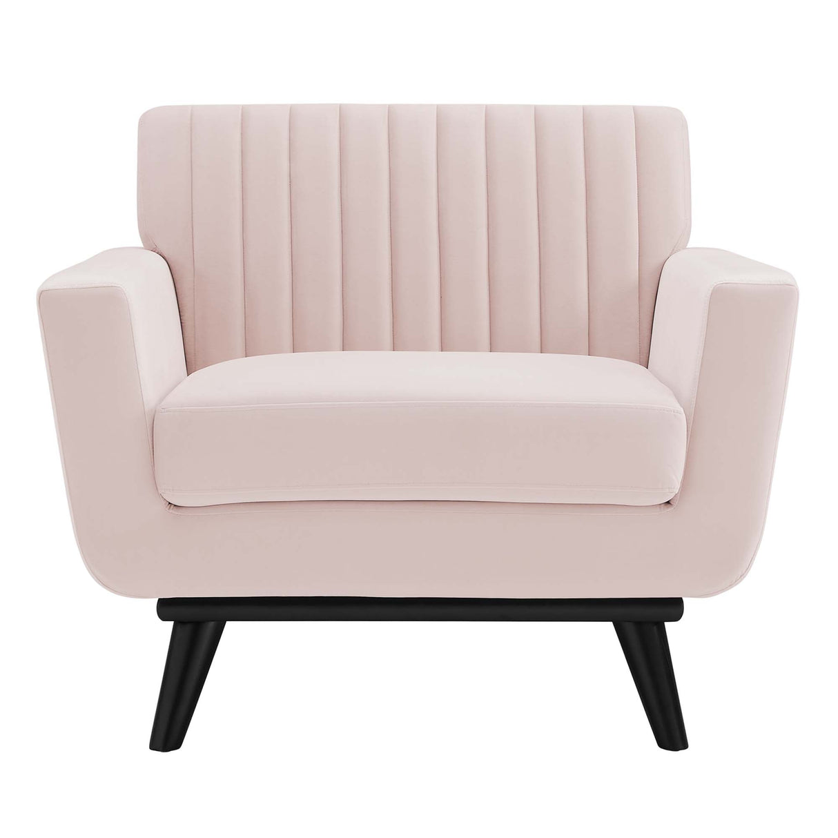 36 Inch Channel Tufted Performance Velvet Armchair