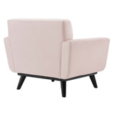 36 Inch Channel Tufted Performance Velvet Armchair