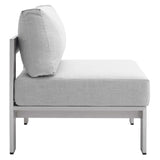 8-Piece Aluminum Outdoor Sectional Sofa Set with Removable Cushions and Modular Design