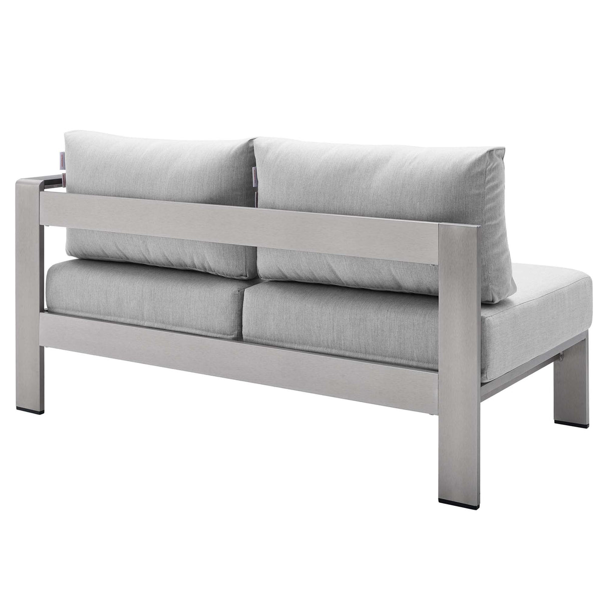 8-Piece Aluminum Outdoor Sectional Sofa Set with Removable Cushions and Modular Design