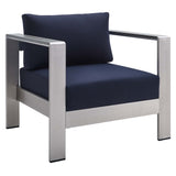 8-Piece Aluminum Outdoor Sectional Sofa Set with Removable Cushions and Modular Design