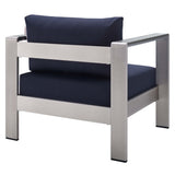 8-Piece Aluminum Outdoor Sectional Sofa Set with Removable Cushions and Modular Design