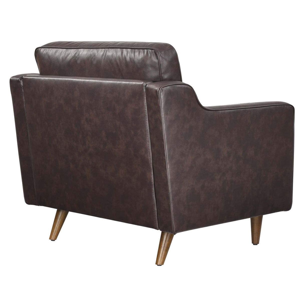 36 Inch Genuine Top-Grain Leather Accent Armchair