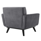 36 Inch Performance Velvet Armchair