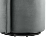 25 Inch Della Mid-Century Modern Performance Velvet Swivel Accent Chair