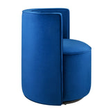 25 Inch Della Mid-Century Modern Performance Velvet Swivel Accent Chair