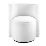 25 Inch Della Mid-Century Modern Performance Velvet Swivel Accent Chair