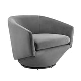 31 Inch Performance Velvet 360-Degree Swivel Accent Chair