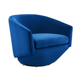 31 Inch Performance Velvet 360-Degree Swivel Accent Chair
