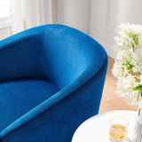 31 Inch Performance Velvet 360-Degree Swivel Accent Chair
