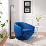 31 Inch Performance Velvet 360-Degree Swivel Accent Chair