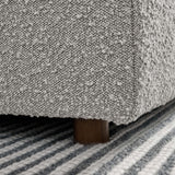 Down Filled Overstuffed Boucle Fabric Armless Chair 40 Inch