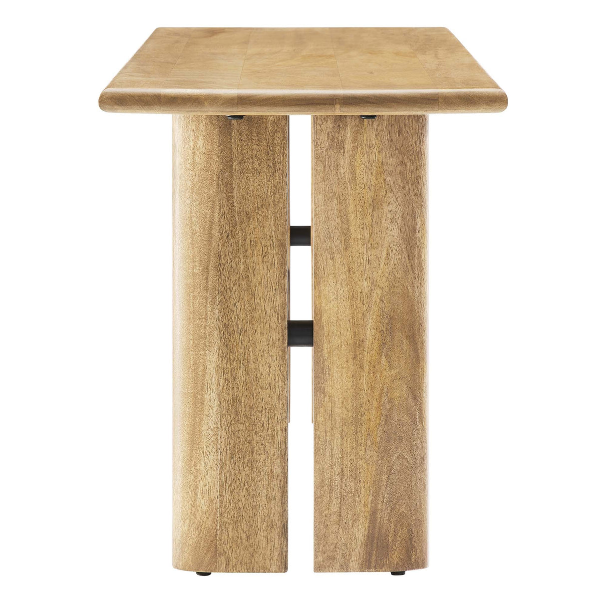 Solid Mango Wood Dining Bench with Modern Farmhouse Design