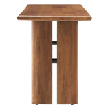 Solid Mango Wood Dining Bench with Modern Farmhouse Design