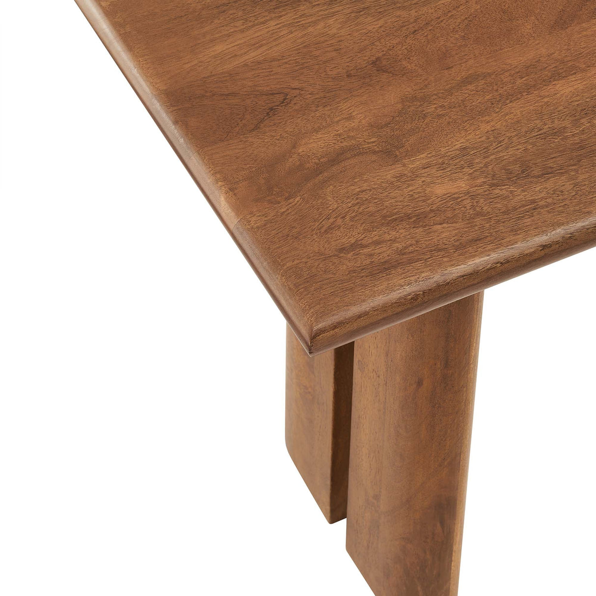 Solid Mango Wood Dining Bench with Modern Farmhouse Design