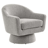 31 Inch Boucle Fabric Swivel Chair