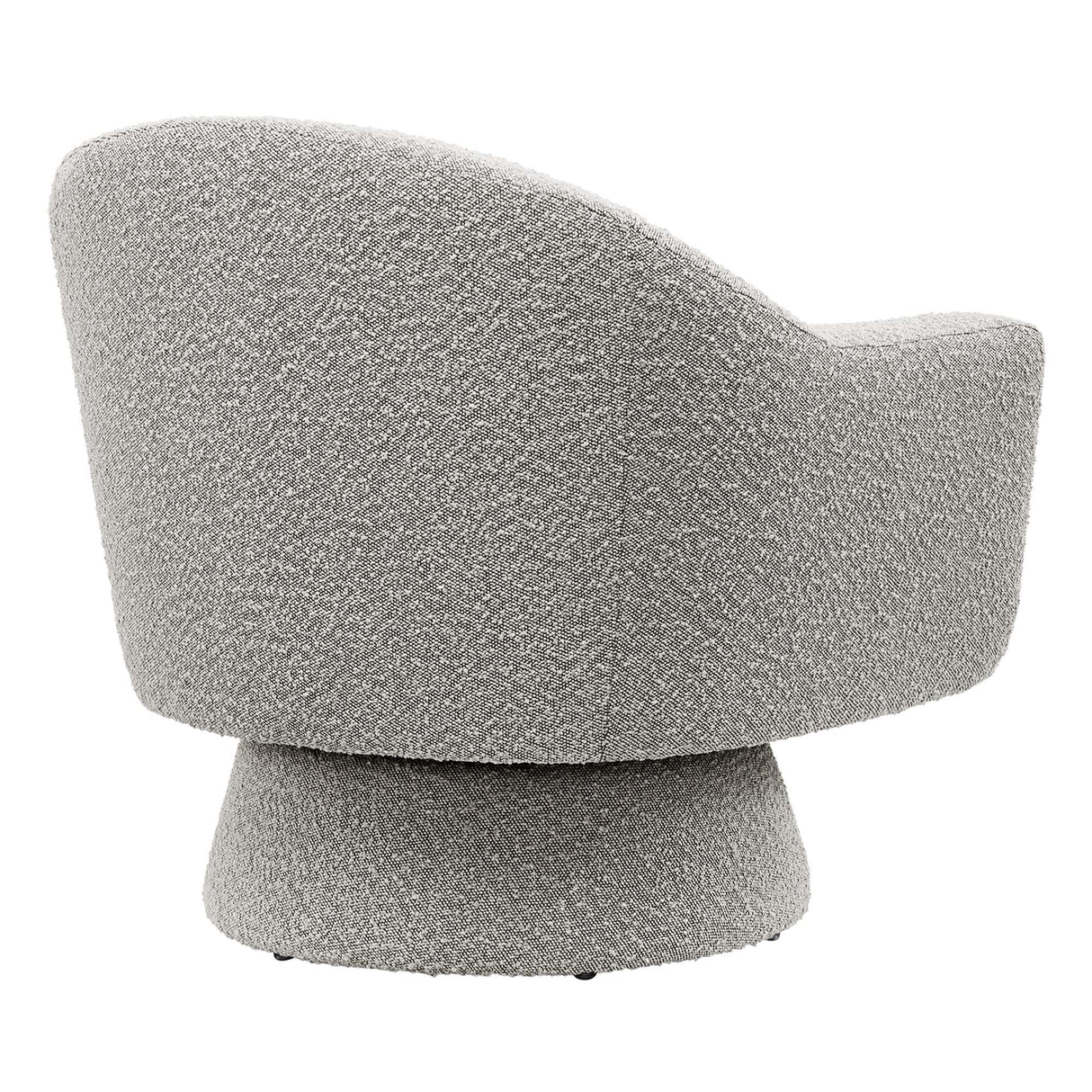 31 Inch Boucle Fabric Swivel Chair
