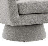 31 Inch Boucle Fabric Swivel Chair