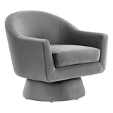 31 Inch Performance Velvet Swivel Chair