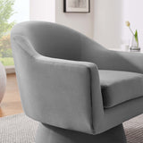 31 Inch Performance Velvet Swivel Chair