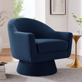 31 Inch Performance Velvet Swivel Chair