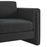 42 Inch Modern Boucle Fabric Accent Armchair with Pocket Coil Springs and Removable Cushions