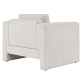 42 Inch Modern Boucle Fabric Accent Armchair with Pocket Coil Springs and Removable Cushions