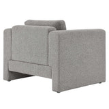 42 Inch Modern Boucle Fabric Accent Armchair with Pocket Coil Springs and Removable Cushions