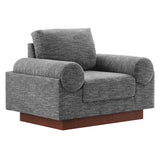 42 Inch Polyester Fabric Armchair