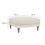 2 Piece 85" Down Filled Overstuffed Sofa and Ottoman Set