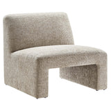 32 Inch Oversized Armless Chenille Upholstered Accent Chair