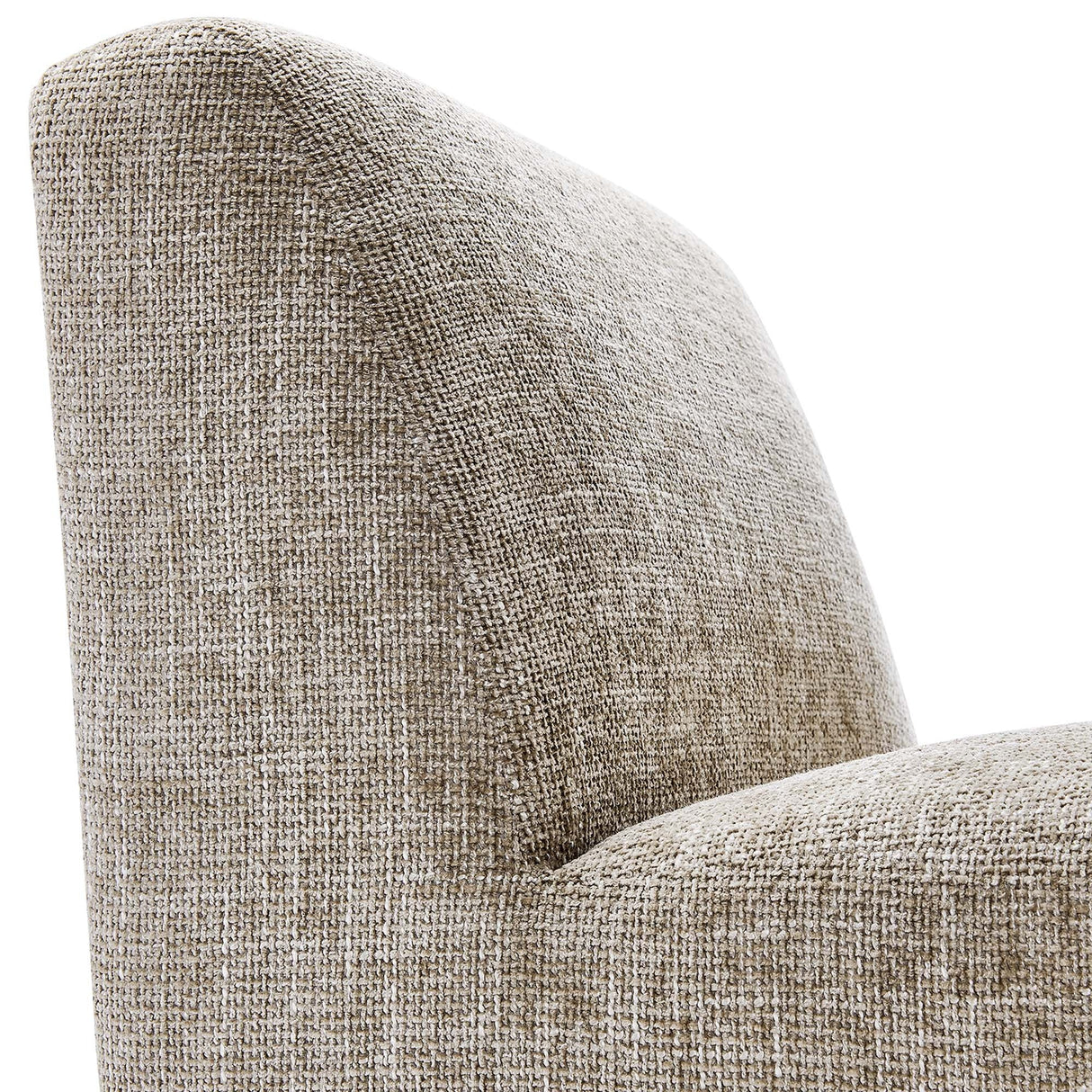 32 Inch Oversized Armless Chenille Upholstered Accent Chair