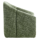 31 Inch Modern Curved Chenille Upholstered Accent Chair