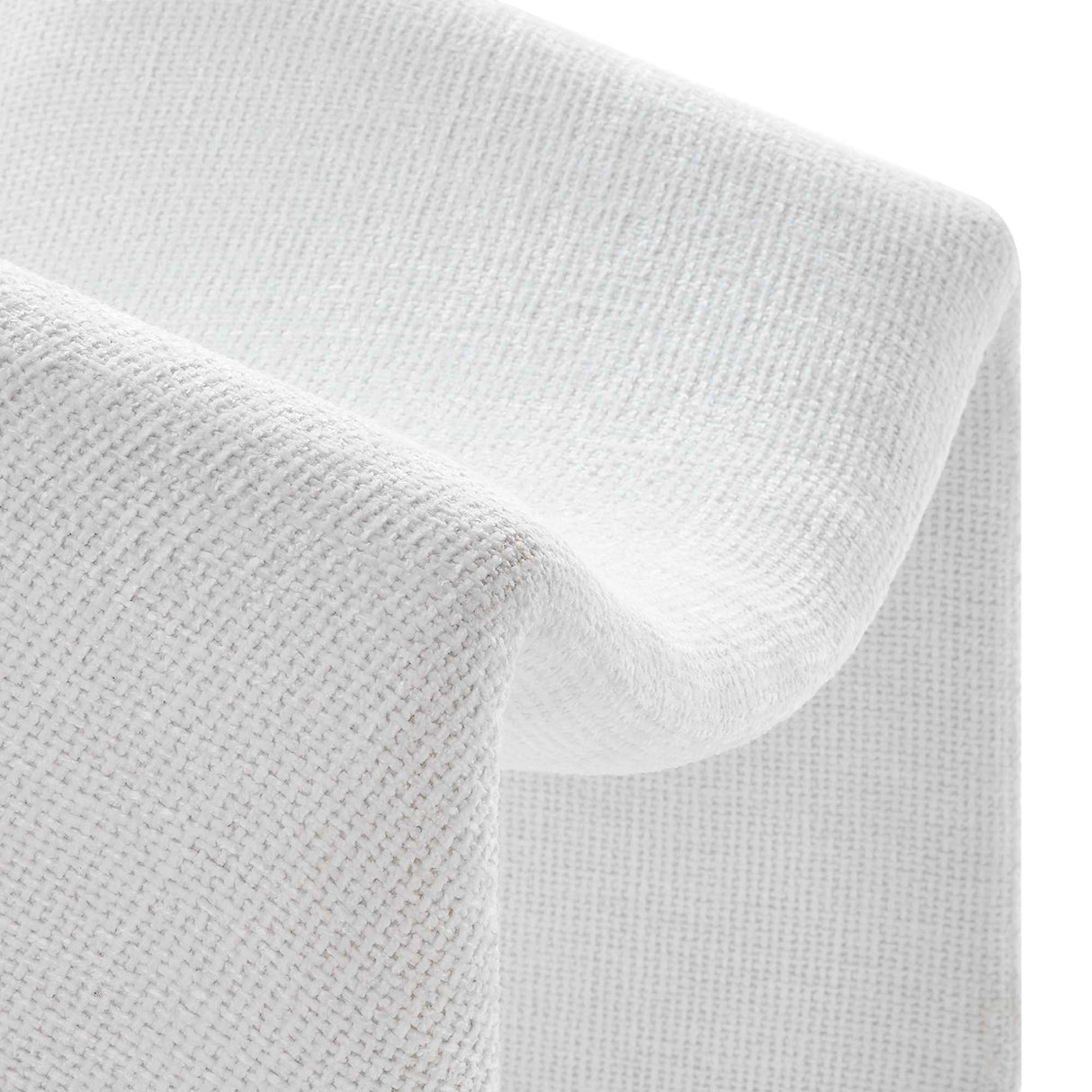 31 Inch Modern Curved Chenille Upholstered Accent Chair