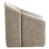 31 Inch Modern Curved Chenille Upholstered Accent Chair