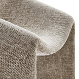 31 Inch Modern Curved Chenille Upholstered Accent Chair
