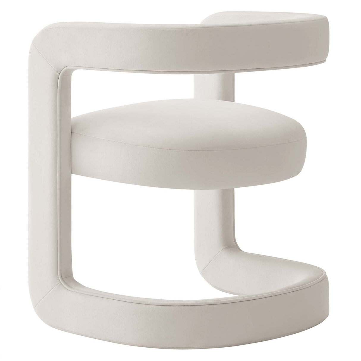 23 Inch Performance Velvet Barrel Accent Chair