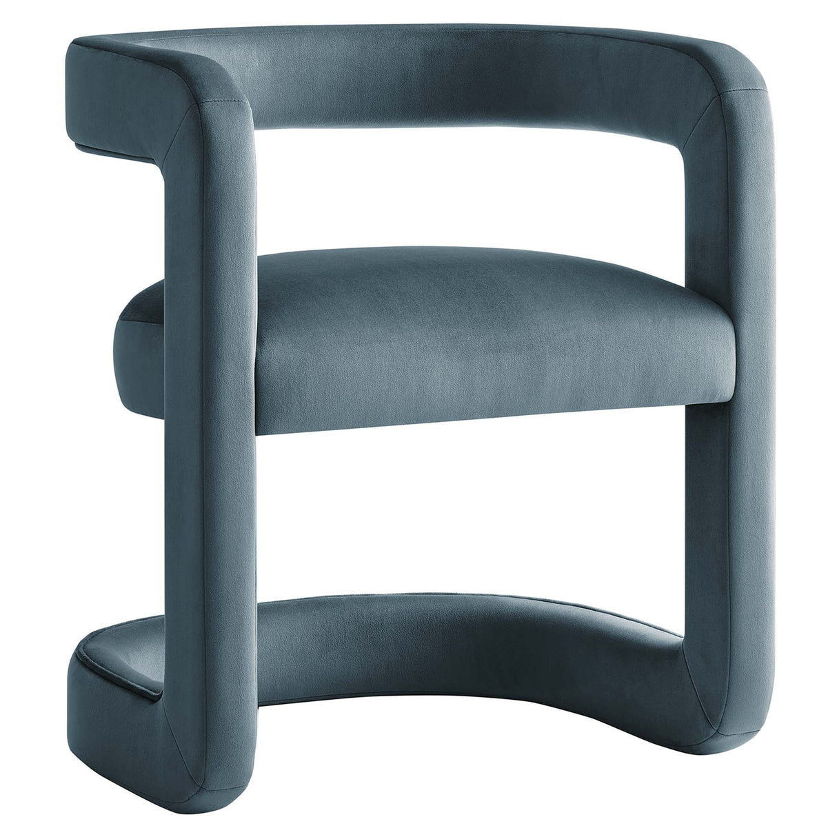 23 Inch Performance Velvet Barrel Accent Chair