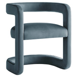23 Inch Performance Velvet Barrel Accent Chair
