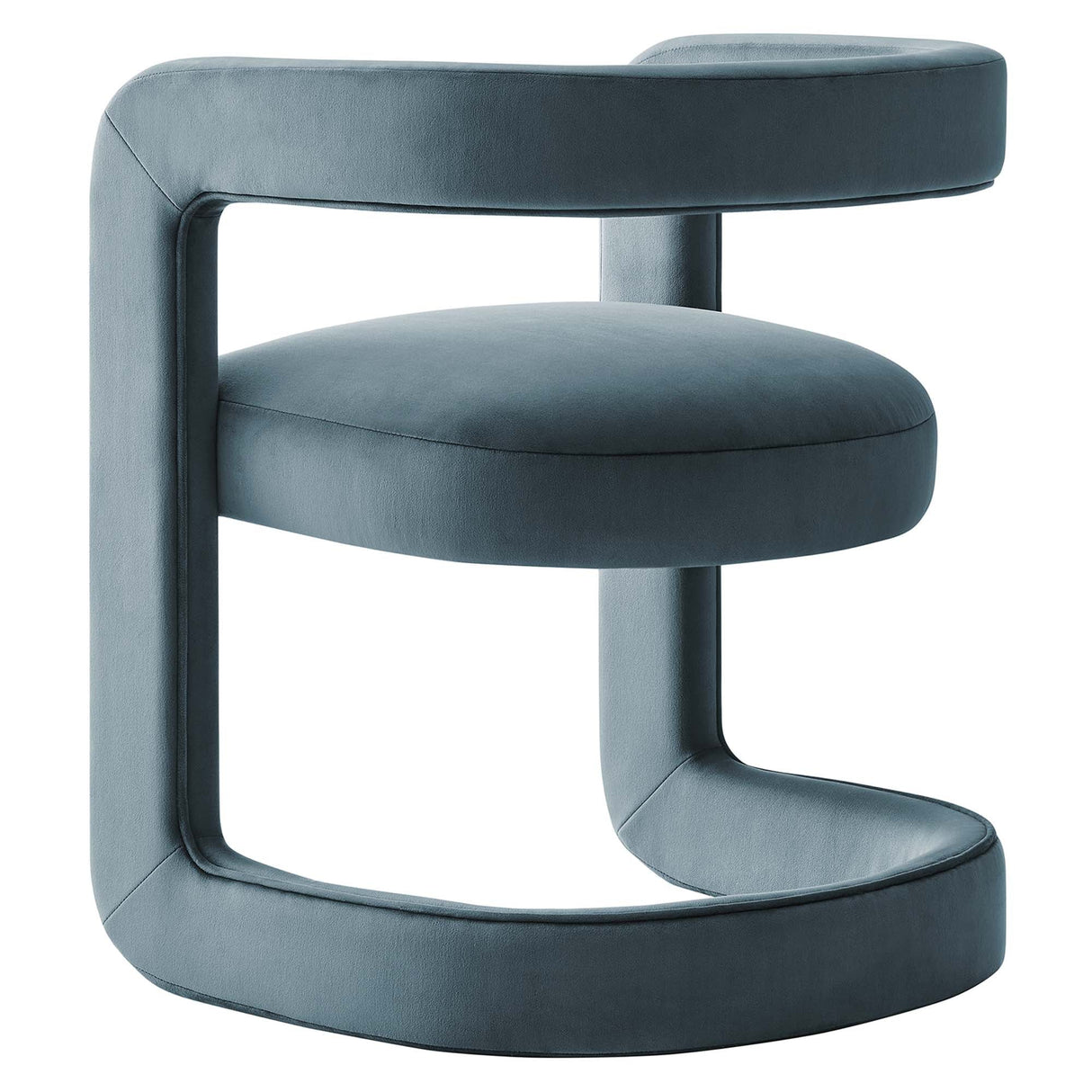 23 Inch Performance Velvet Barrel Accent Chair