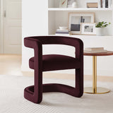 23 Inch Performance Velvet Barrel Accent Chair