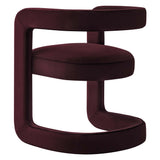 23 Inch Performance Velvet Barrel Accent Chair